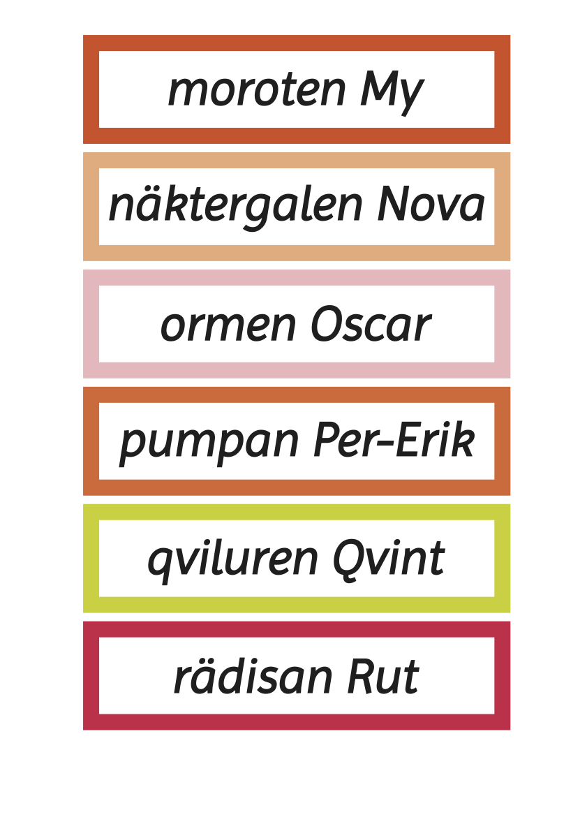 Namnskyltar